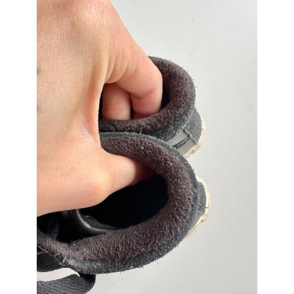 Kids' CONVERSE Chuck Taylor PC Black/Burnt Caramel Leather Boot Sneakers, Size 1 - Picture 10 of 16